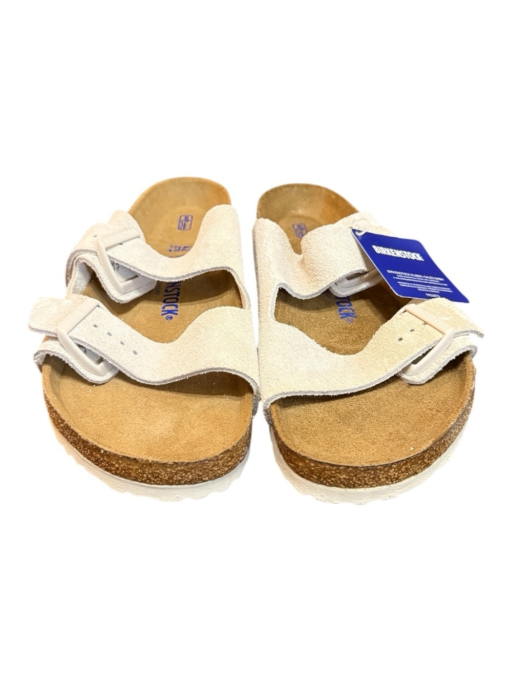 Birkenstock Arizona Modern Suede Antique White Sandals EU 42 US Women’s 11 BNIB